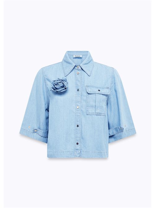 Camicia boxy in denim lyocell BLUGIRL BLUMARINE | RA6078D5049/77564